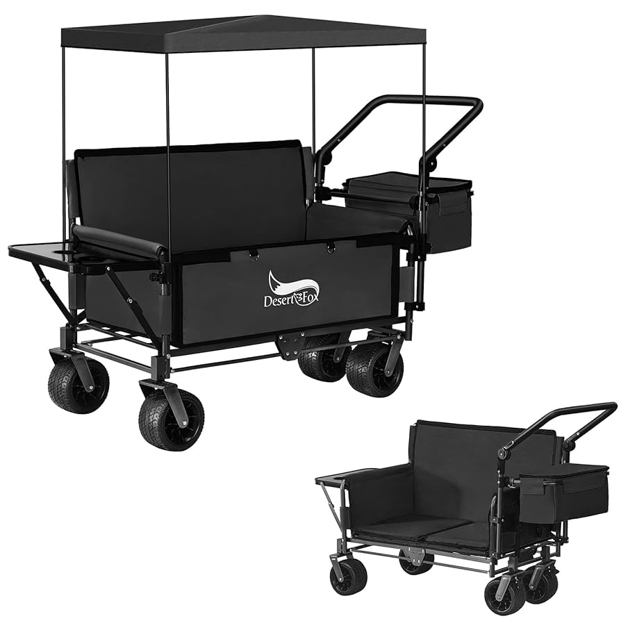 EchoSmile キャリーワゴン 【10CM極太タイヤ 】アウトドアワゴン 大 EchoSmile キャリーワゴン 【10CM極太タイヤ 】アウトドアワゴン 大